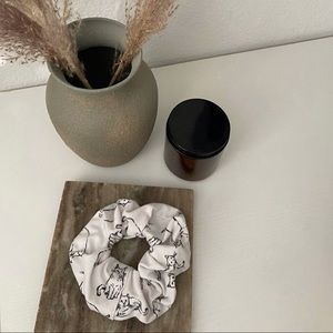 Hand Sewn Cat Scrunchie